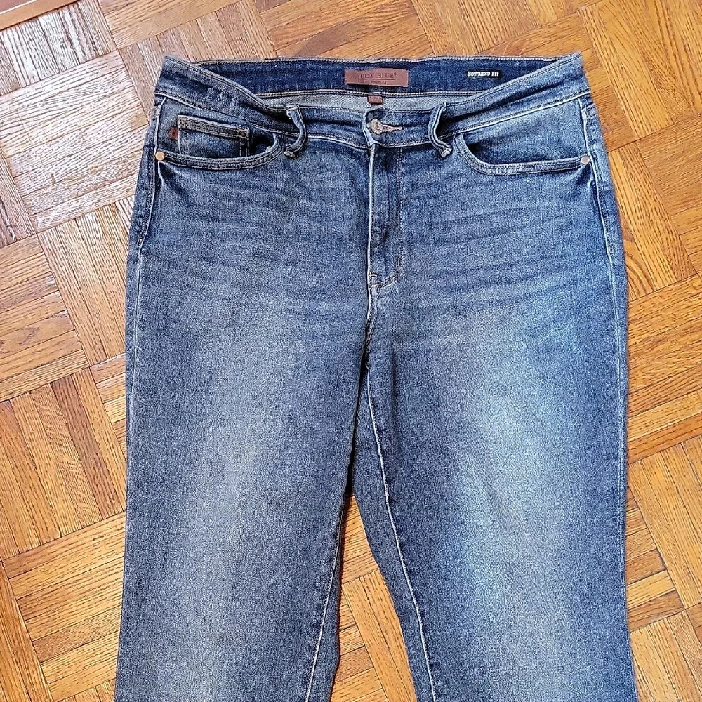 Judy Blue High Rise Boyfriend Denim Jeans Size 31 - Picture 7 of 9